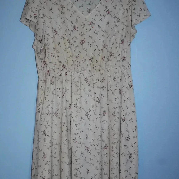Shein Curve 3XL 100% Polyester Floral Print Dress - Picture 7 of 16
